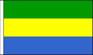 Gabon Table Flags